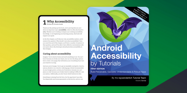 Android Accessibility by Tutorials