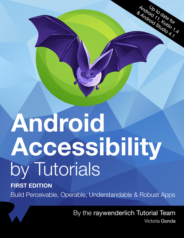 "Android accessibility by tutorials" left fit